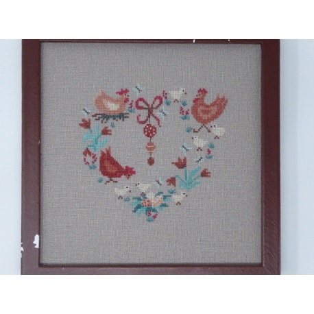 Cœur poules et poussins Cœur poules et poussins