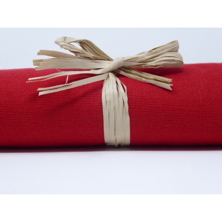 Tissu uni rouge: coupon 50 X 70 cm