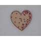 Coeur Eleonore érable gravure rouge (bouton)