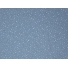 Tissu bleu/gris à petits points : coupon 50 X 75 cm