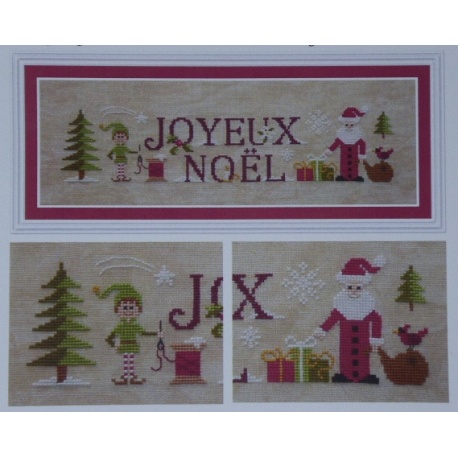 Joyeux Noël fiche Jardin Privé FT74 - Univers Broderie