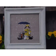 Cats in the rain