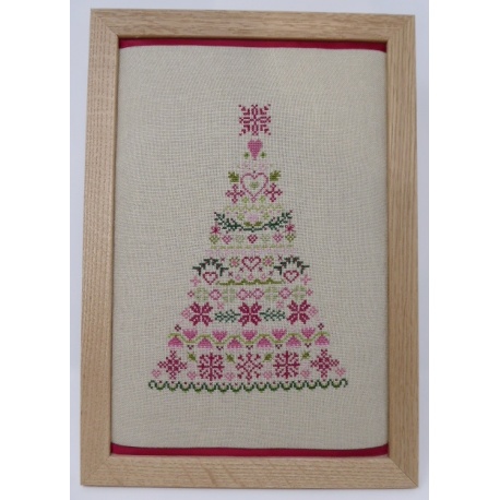 Sapin en rose et vert