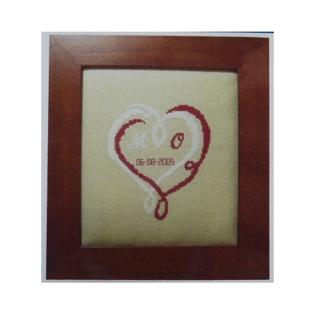 Coeur Mariage Bicolore