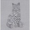 Le Chat : le coloriage qui se brode !