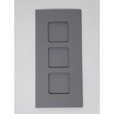 Carte 3 fenêtres - Gris Carte 3 fenêtres - Gris