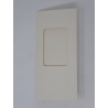 Carte à fenêtre rectangle - Ecru