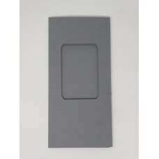 Carte à fenêtre rectangle - Gris