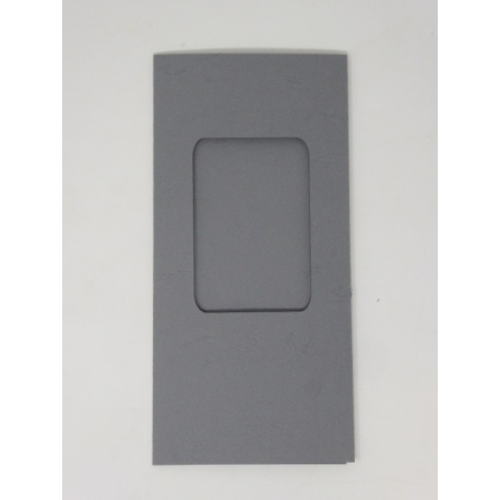 Carte à fenêtre rectangle - Gris Carte à fenêtre rectangle - Gris