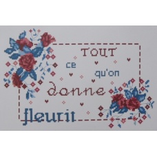 Tout ce qu'on donne fleurit