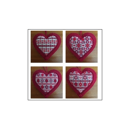 Coeurs Bijoux de Noël de 1 à 4 Coeurs Bijoux de Noël de 1 à 4