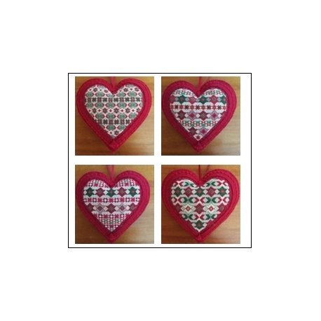 Coeurs Bijoux de Noël de 5 à 8 Coeurs Bijoux de Noël de 5 à 8