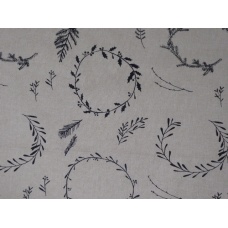 Tissu "Couronne Noire"