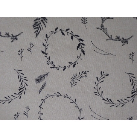 Tissu "Couronne Noire"