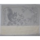 Torchon lapin et écureuil, gris liseré argenté