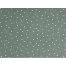 Tissu "Gris/Vert à petits points"