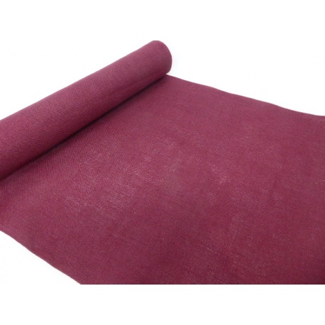 Bande Lin 11 fils - bordeaux - 34cm de large Bande Lin 11 fils - bordeaux - 34cm de large