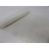 Bande Lin 11 fils - Blanc Pois Vert - 30cm de large