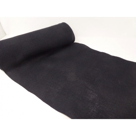 Bande Lin 11 fils - noir - 30cm de large Bande Lin 11 fils - noir - 30cm de large