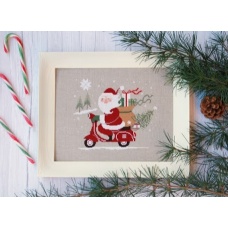 Santa on a Vespa