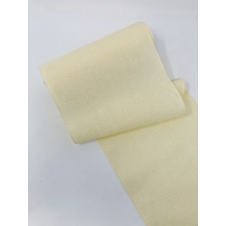 Bande Lin 11 fils - Jaune Pâle - 20cm de large Bande Lin 11 fils - Jaune Pâle - 20cm de large