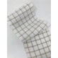 Bande Lin 11 fils - Blanc Cassé Carreau Brun - 20cm de large