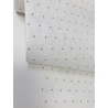 Bande Lin 11 fils -Blanc Cassé Pois Gris - 20cm de large