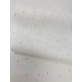 Bande Lin 11 fils -Blanc Cassé Feuilles - 20cm de large