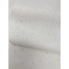 Bande Lin 11 fils -Blanc Cassé Feuilles - 20cm de large