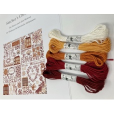 Pack Fils Soie d'Alger "Stitcher's Christmas Rouge/Orange"