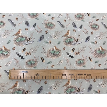 Tissu "Chant Nid d'Oiseaux"