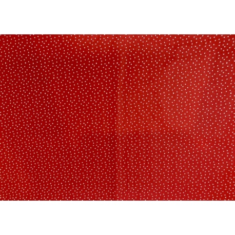 Tissu rouge à petits points : coupon 50 X 70 cm Tissu rouge à petits points : coupon 50 X 70 cm