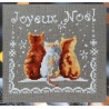 Trois chats dans la neige