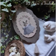 Petit Lapin "Guirlande de fleurs"