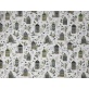 Tissu "Maison & Verdure Hivernale"