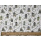 Tissu "Maison & Verdure Hivernale"
