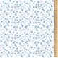 Tissu "Fleurs et Oiseaux Bleus"