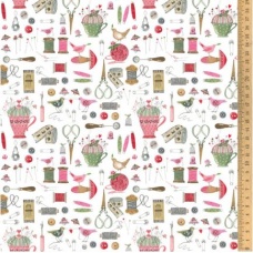 Tissu "Poésie de l'Aiguille"