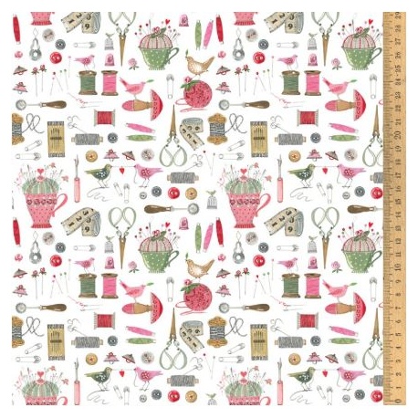 Tissu "Poésie de l'Aiguille"