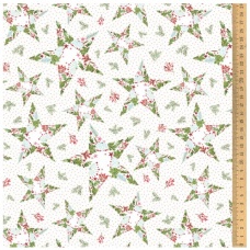 Tissu "Etoiles de Noël"