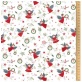 Tissu "Anges de Noël"