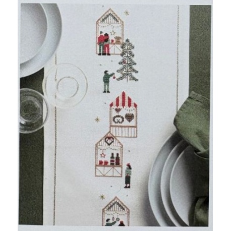 Chemin de Table Marché de Noël (Kit 100488)