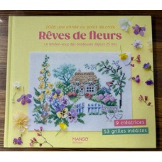 Agenda 2026 Point de croix - Rêves de fleurs