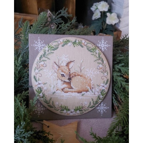 Il bosco d'inverno - cerbiatto