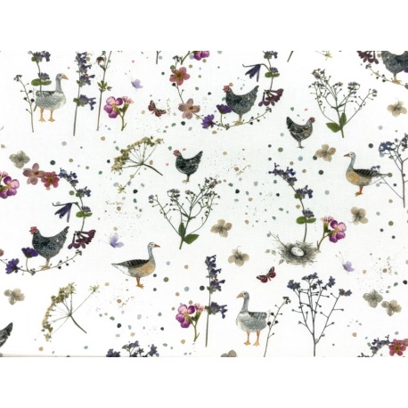 Tissu "Romance de Maison de Campagne"