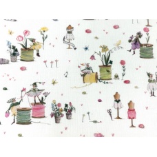 Tissu "Jeu de Fil au Printemps"