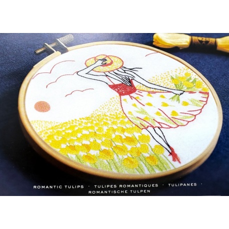 Tulipes Romantiques (kit pré-imprimé)