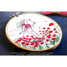 Coquelicots Romantiques (kit pré-imprimé)
