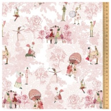 Tissu "Bisous de Roses"