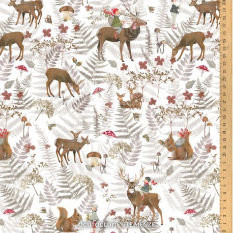Tissu "Amis de la Forêt"